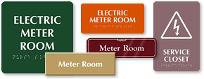Meter Room Signs