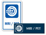 MRI / PET Door Signs