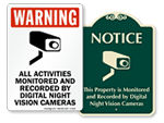 Night Vision Camera Signs