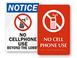 No Cell Phones Beyond Lobby