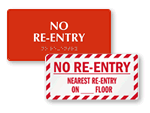 No Re Entry Signs
