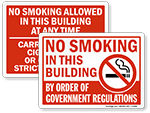 Facility No Smoking Signs