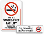 No Smoking in Bathroom Signs