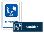 Nutrition Door Signs