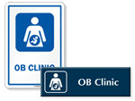 OB Clinic Door Signs