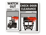 Overhead Door Safety Signs