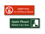 Quiet Area Signs