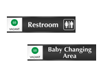 Restroom Sliding Signs