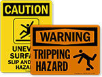 Slip and Trip Warning Signs