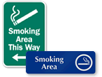 Custom Smoking Allowed Signs
