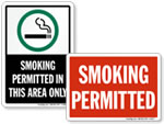 Smoking Allowed Signs