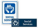 Social Services Signs