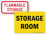 Storage Room Signs