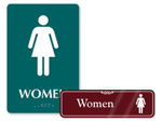 Womens Restroom Signs