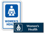 Women's Health Door Signs