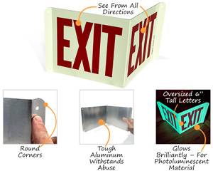 3D Exit sign