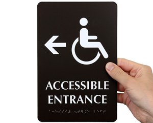 Accessible Entrance Door Sign
