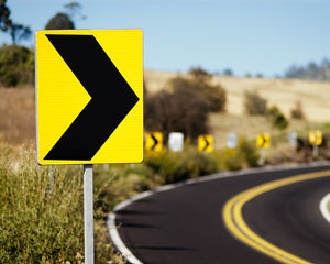 Chevron Road Signs