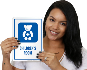 children room door sign