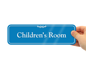 designer children door sign