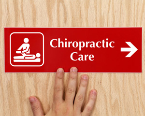 Chiropractic Care Door Sign