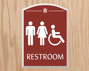Contour Male, Female and ISA Handicapped Sign