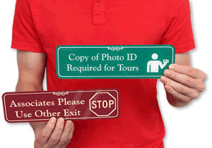 Custom Visitor Select-a-Color™ Engraved Sign