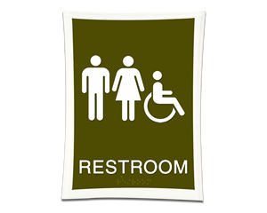 Deco Bathroom Signs