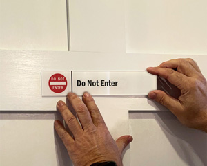 Do Not Enter Stacking Modular Door Sign