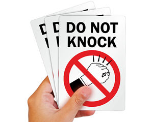 Do Not Knock Label