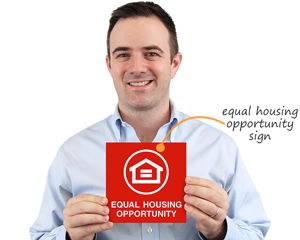 Equal housing opportunity signs