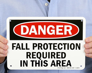 Fall Protection Trained Sign