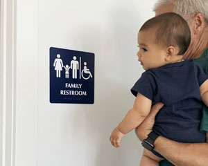 Ada Family restroom sign