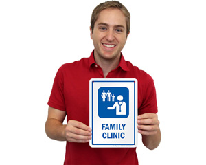 Famil Clinic Hospital Sign