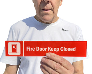 Fire Door Keep Closed Stacking Door Sign