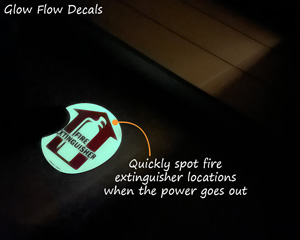 Fire Extinguisher Glow Flow Decals