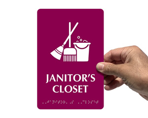 Janitorial & Custodial Room Signs