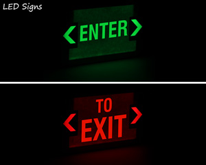 Entrance & Exit LED Signs