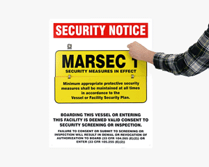 Maritime Security Signs