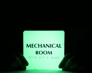 Mechanical Room Sign