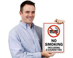 No E-Cigarette Signs