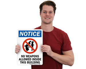No Weapon Signs