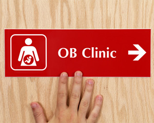 OB Clinic Door Sign