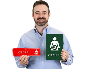OB Clinic Door Signs