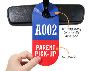 Parent pick up tag