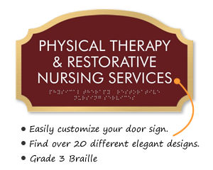 Physical Therapy Room Signs