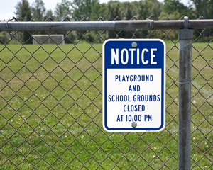 Playground and School Ground Sign 