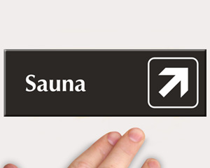 Sauna Door Sign