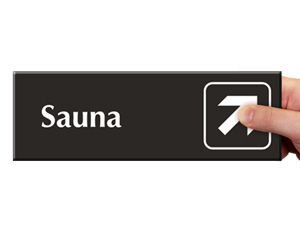 Sauna Door Signs
