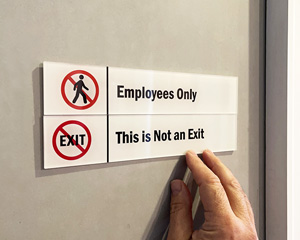 Stacking Magnetic Door Signage